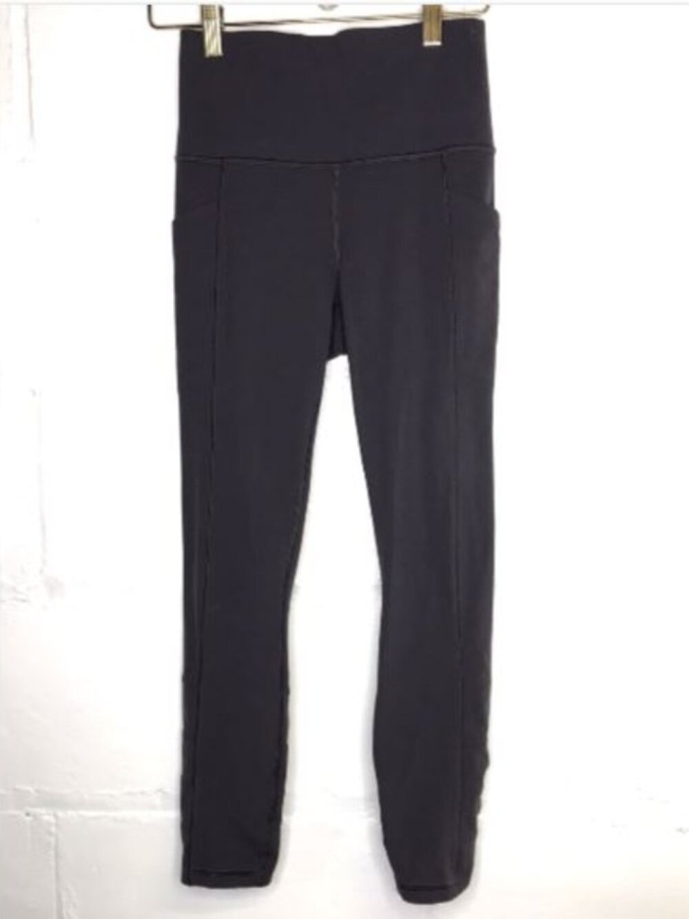Athleta Leggings Women's XS Gray Salutation Stash Pocket II Cinch 7/8 Length